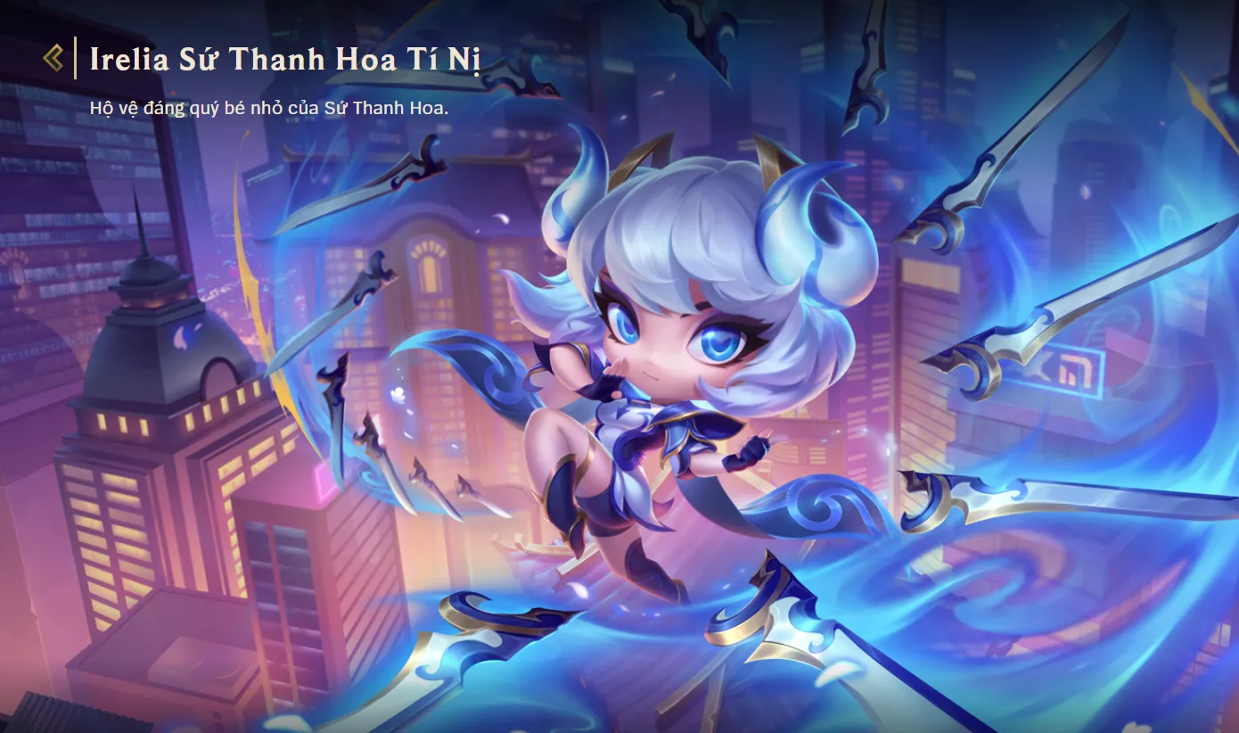 ACC TFT: Irelia sứ thanh hoa tí nị, trắng thông tin, unrank lv1